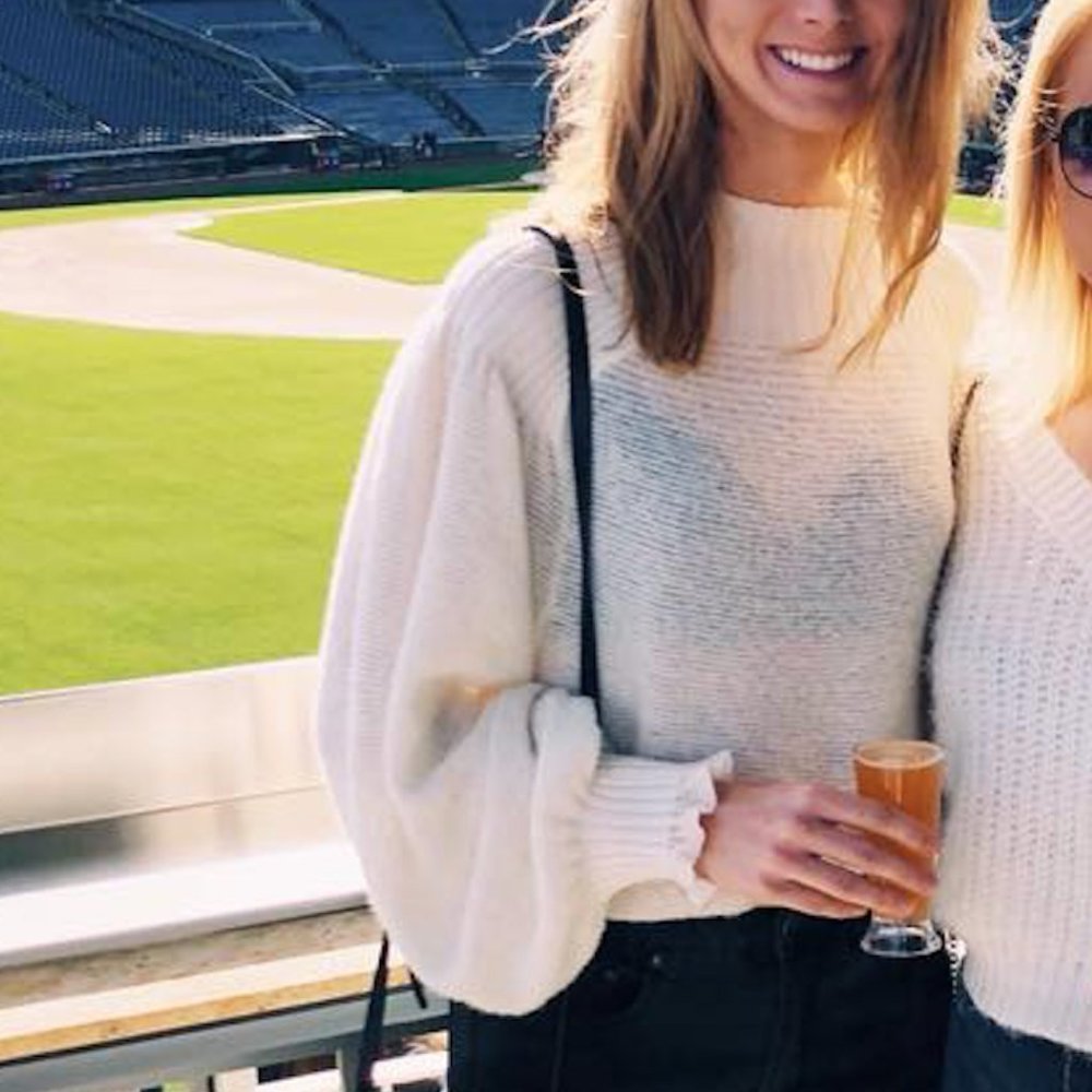 Free People Balloon Sleeve Sweater